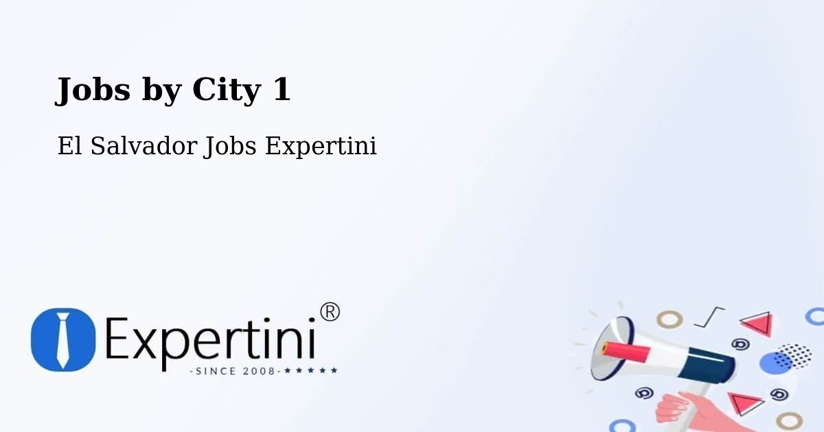 City Jobs in El Salvador - Expertini