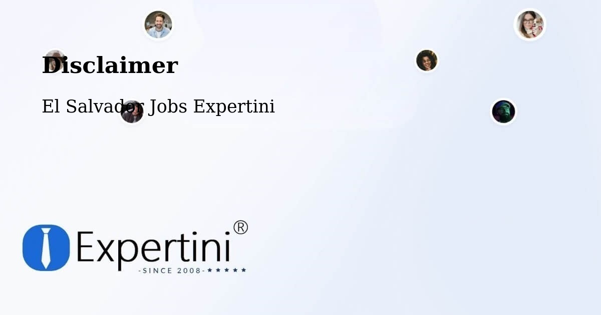 Disclaimer – San Alejo - El Salvador Jobs Expertini